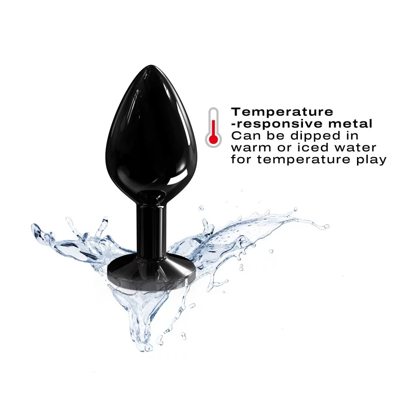 Dorcel Diamond Anal Plug – Black/ Gold - Medium