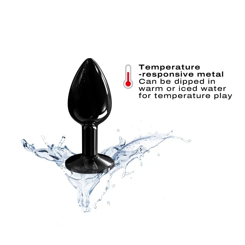 Dorcel Diamond Anal Plug – Black/ Gold - Small