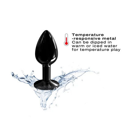 Dorcel Diamond Anal Plug – Black/ Gold - Small