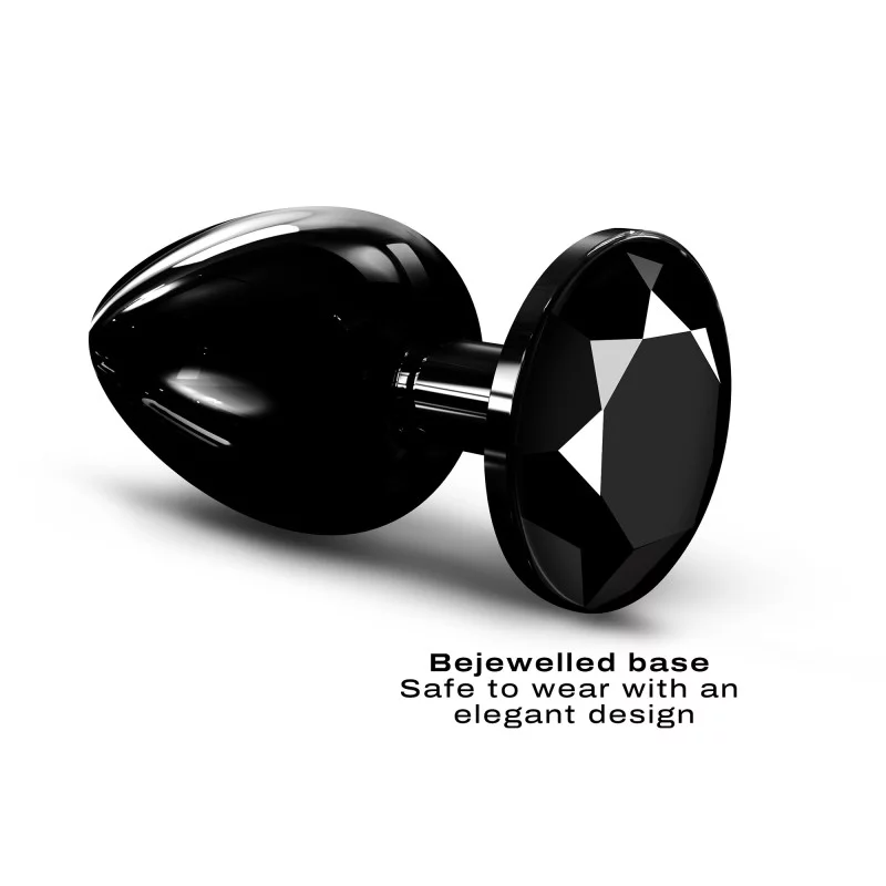 Dorcel Diamond Anal Plug – Black / Gold -  Large