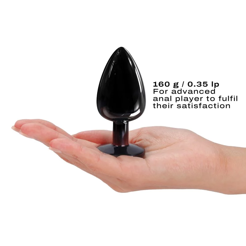 Dorcel Diamond Anal Plug – Black / Gold -  Large