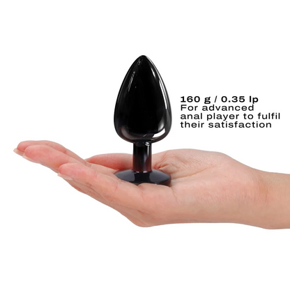 Dorcel Diamond Anal Plug – Black / Gold -  Large