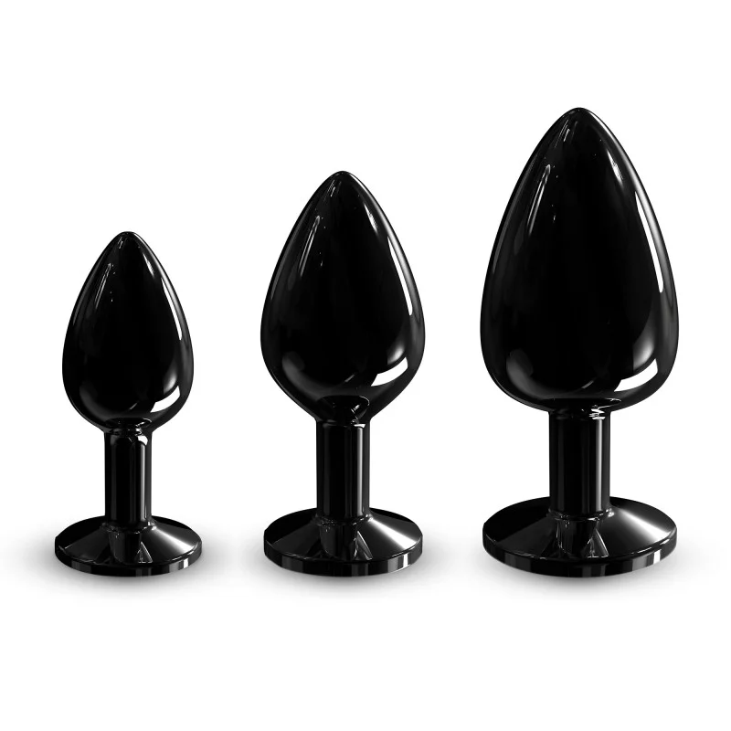 Dorcel Diamond Anal Plug – Black / Gold -  Large