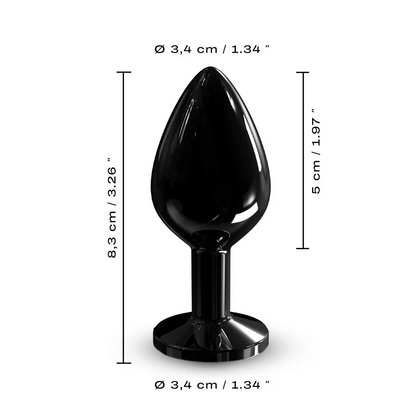 Dorcel Diamond Anal Plug – Black/ Gold - Medium
