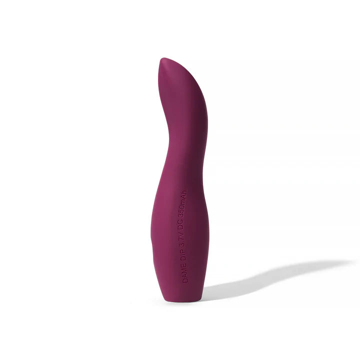 Dame Dip slim vibrator in matte silicone finish