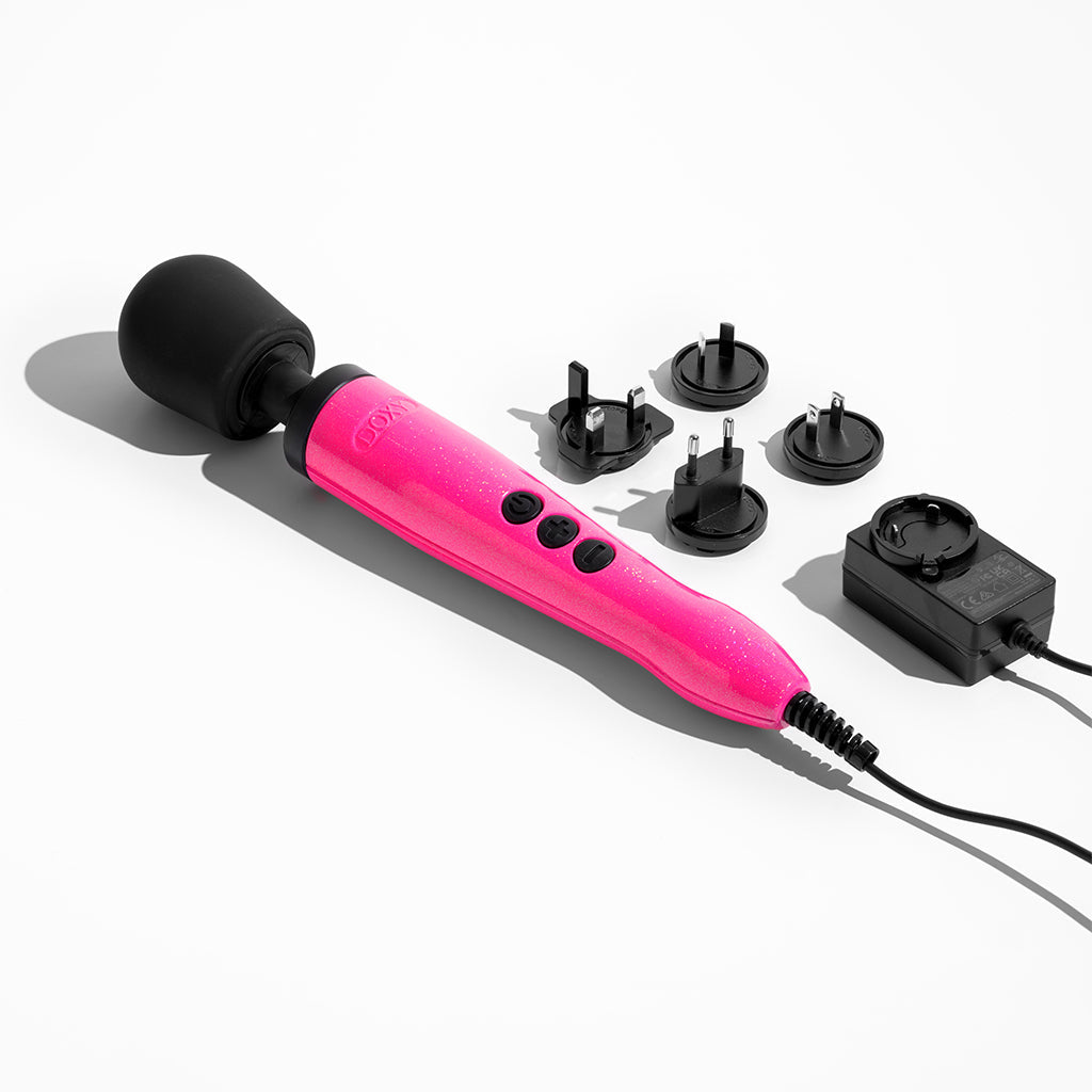 DOXY Die Cast Wand – Hot Pink Breast Cancer Edition luxury plug-in vibrator