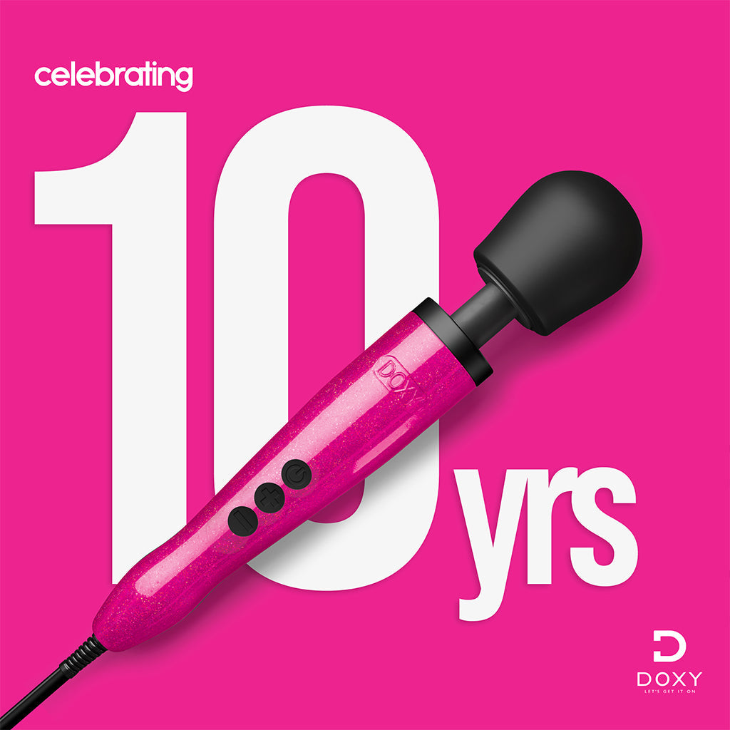 DOXY Die Cast Wand – Hot Pink Breast Cancer Edition luxury plug-in vibrator
