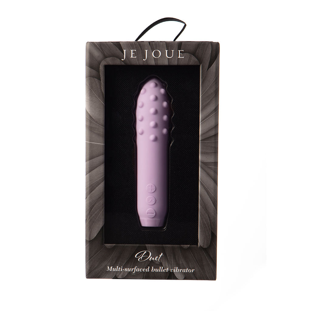 Je Joue Duet Bullet Vibrator – Compact dual-surfaced bullet with rounded pleasure points and smooth side for external stimulation

