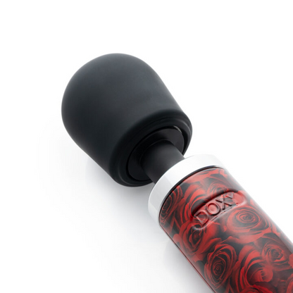DOXY Die Cast Wand – Roses Edition luxury rose-pattern vibrator with floral finish