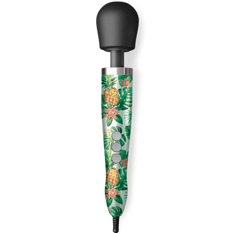 DOXY Die Cast Wand – Pineapple Edition colorful tropical vibrator with plug-in power
