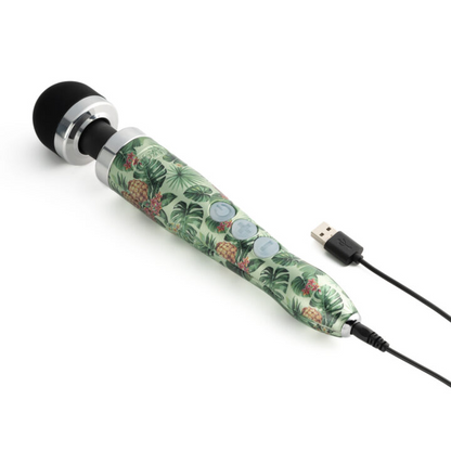 DOXY Die Cast 3R – Pineapple Edition compact tropical rechargeable wand vibrator