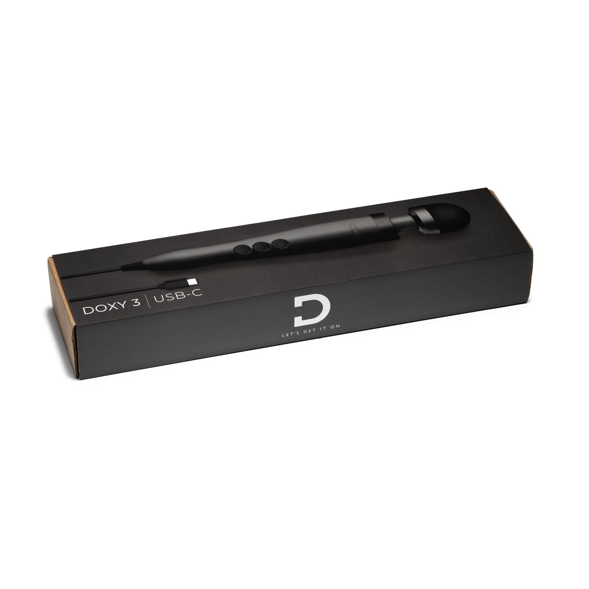 DOXY 3 USB-C Wand Massager in turquoise – USB-powered lightweight vibrator
