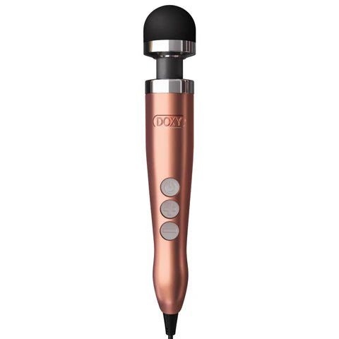 DOXY Die Cast 3 compact plug-in wand vibrator with metallic finish