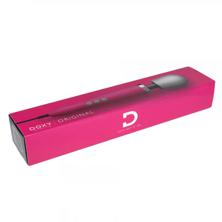 DOXY Original Wand Massager | Classic Full-Size Plug-In Vibrator with Deep Rumbly Power