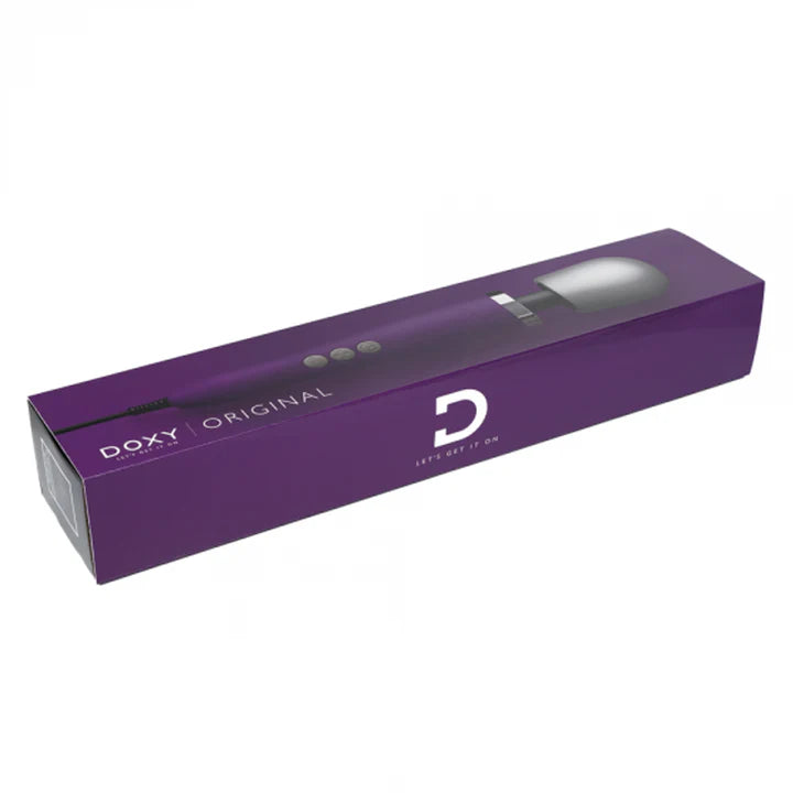 DOXY Original Wand Massager – classic full-size plug-in vibrator with silicone head