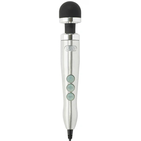 DOXY Die Cast 3 compact plug-in wand vibrator with metallic finish