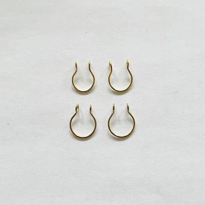 Minimalist Gold Nipple Rings – Non-Piercing
