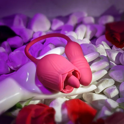 Evolved Wild Rose Thrusting & Flicking Vibrator