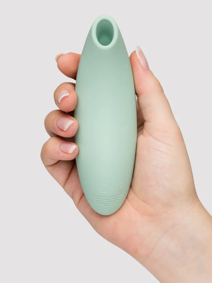 Ergonomic clitoral toy for shared orgasm and solo use