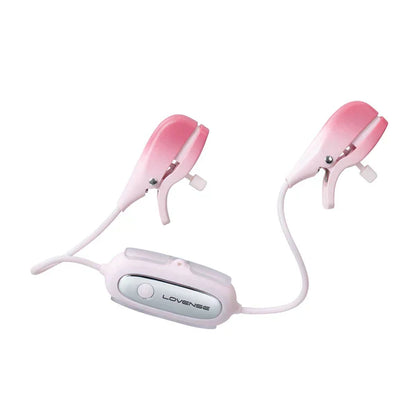 Lovense Gemini app-controlled vibrating nipple clamps made from body-safe silicone and ABS