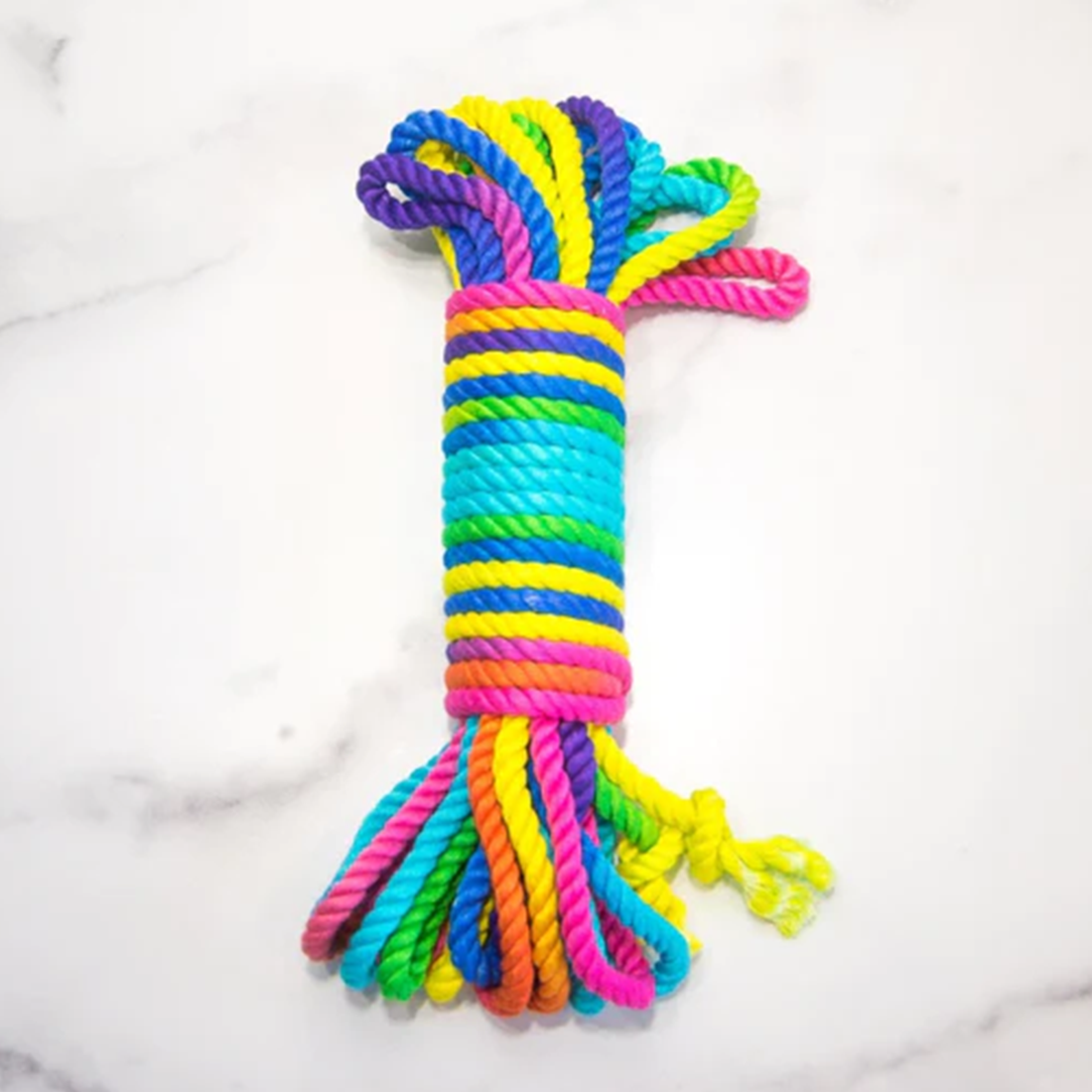 Emojibator Unicorn Rainbow Bondage Rope – 8m Bamboo Silk Rope