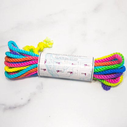 Emojibator Unicorn Rainbow Bondage Rope – 8m Bamboo Silk Rope