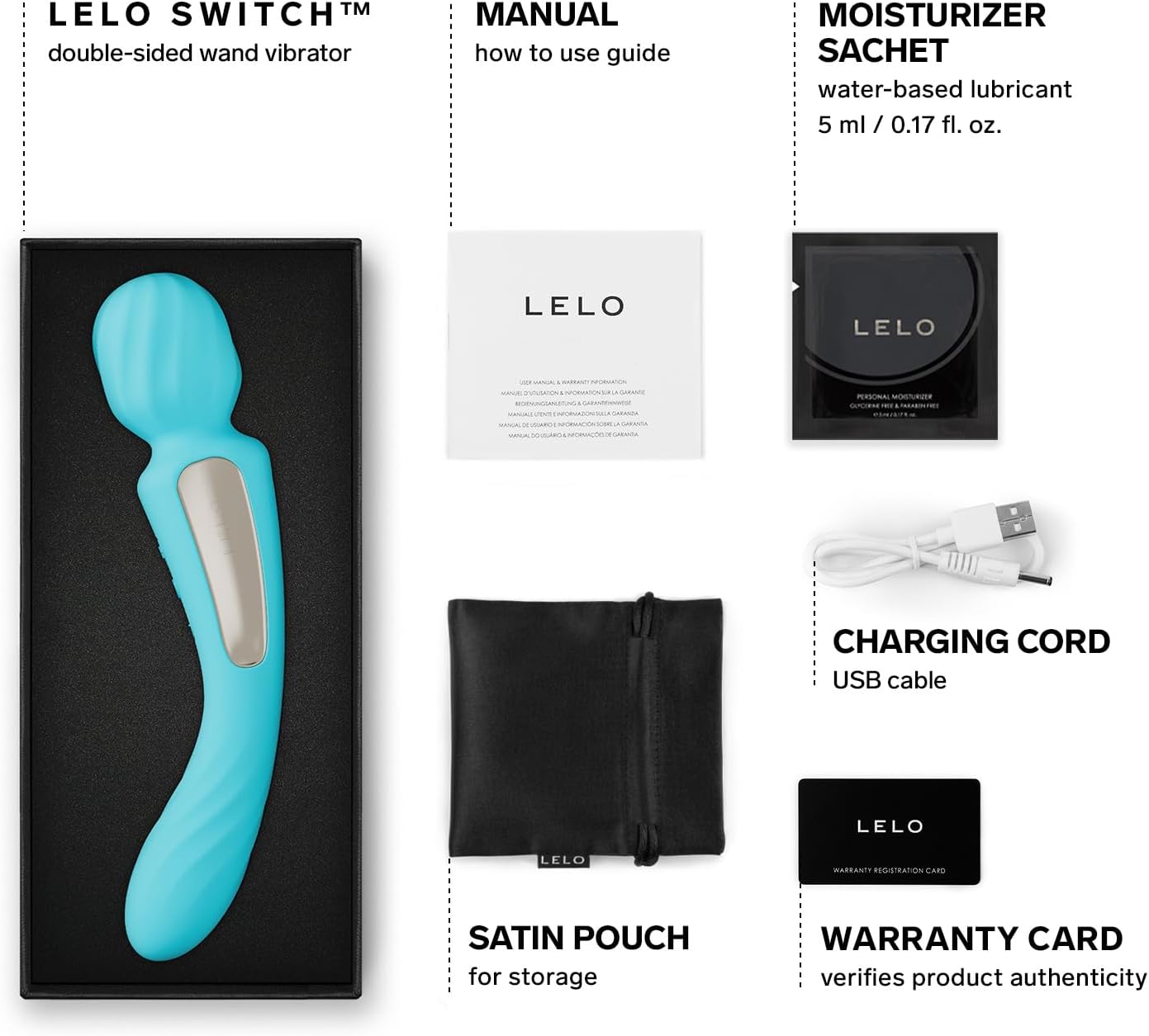 LELO SWITCH Aqua Dual-Ended App-Controlled Vibrator