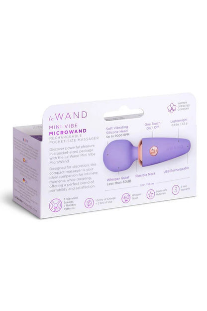 Le Wand Mini Vibe MicroWand Rechargeable Wand Massager