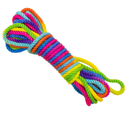 Emojibator Unicorn Rainbow Bondage Rope – 8m Bamboo Silk Rope