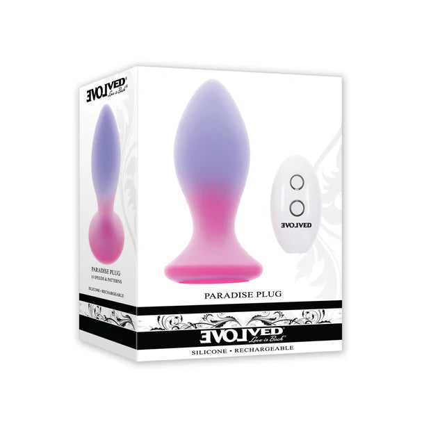 Evolved Paradise Remote Vibrating Butt Plug