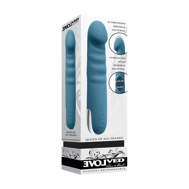 Evolved Queen of All Trades Thrusting Vibrator