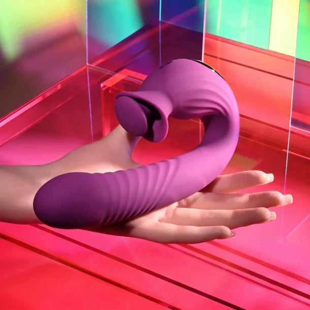 Evolved Deep Ecstasy Thrusting & Rotating Clitoral Vibrator