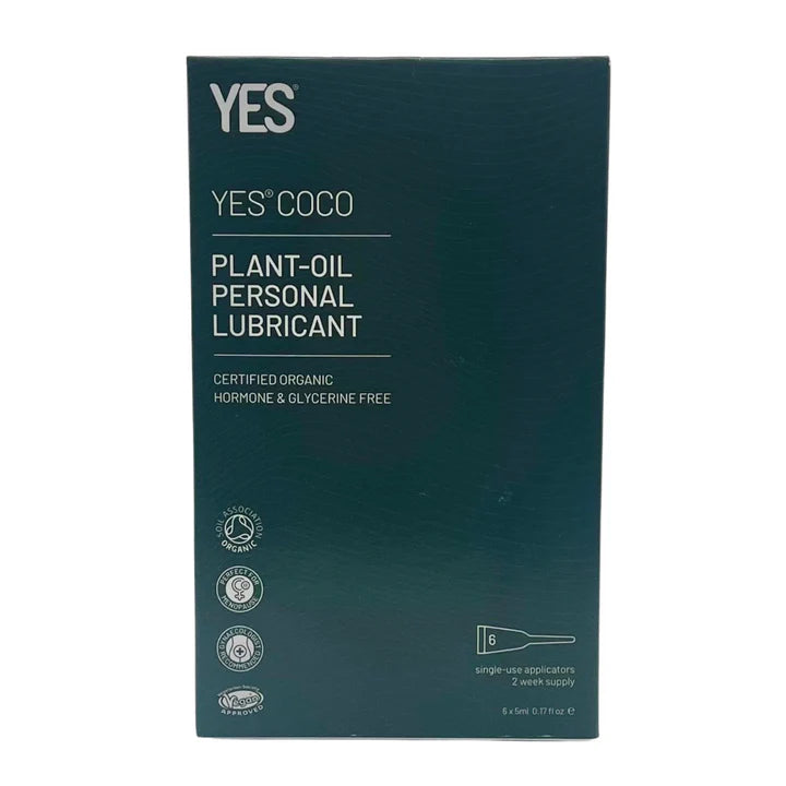 YES COCO Organic Oil-Based Lubricant – 6 x 5 mL Applicators