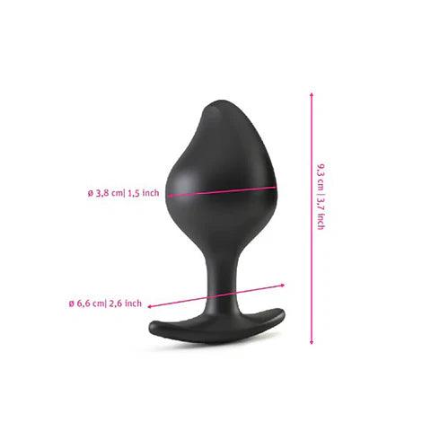 Mystim Rocking Vibe e-stim vibrating prostate plug in black silicone