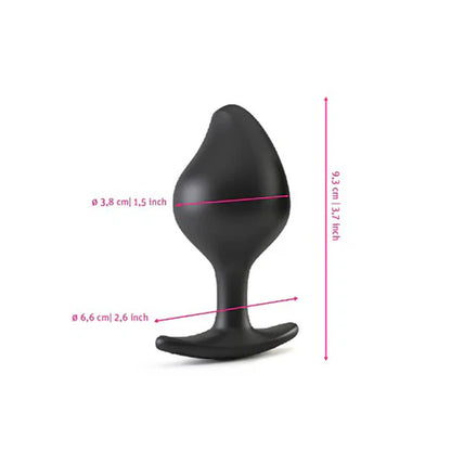 Mystim Rocking Vibe e-stim vibrating prostate plug in black silicone