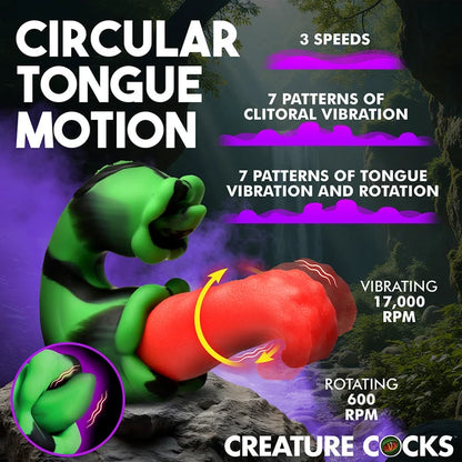 Tongue Lasher Licking & Rotating Vibrator