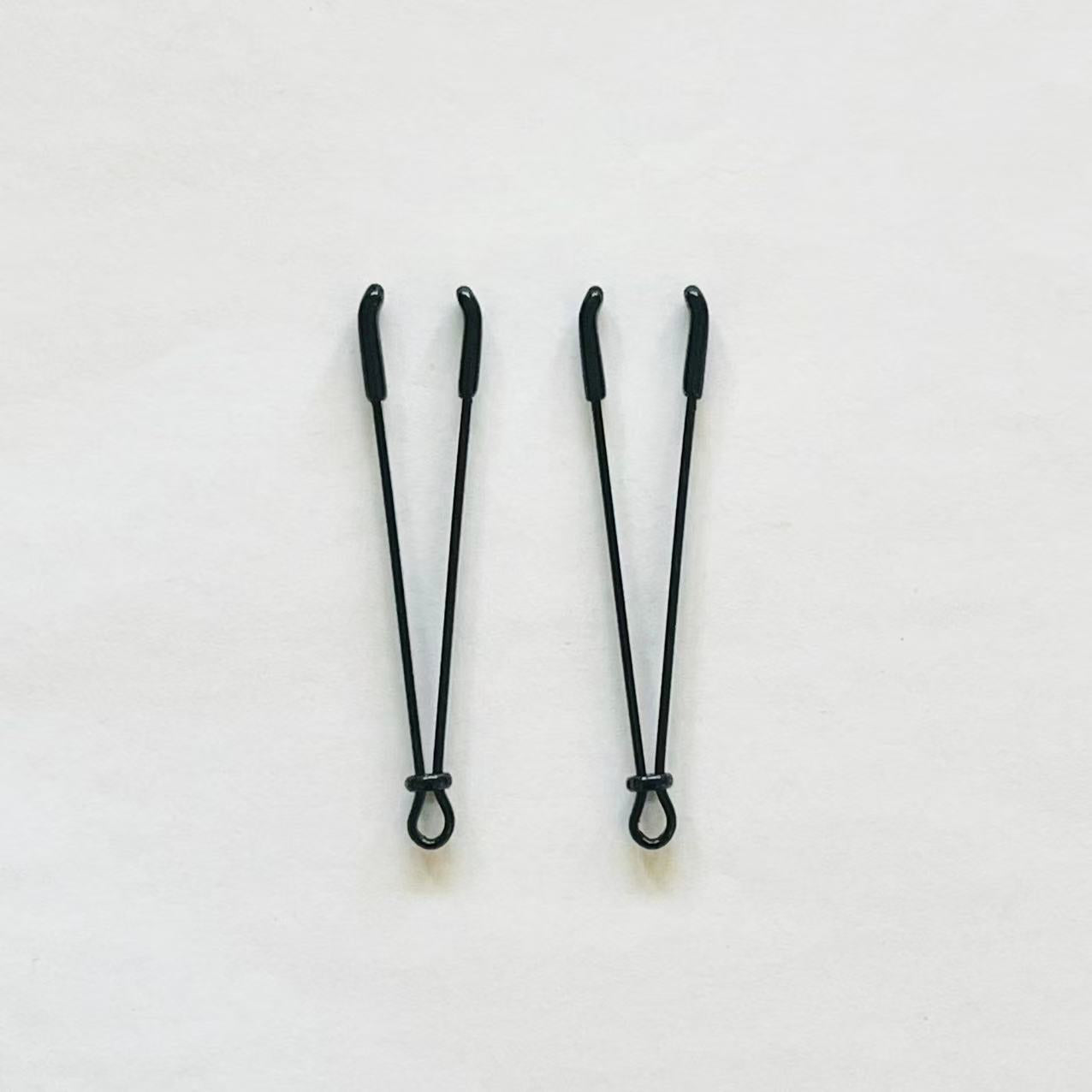 Black Wire-Style Adjustable Nipple Clamps – Minimalist BDSM Tweezer Clips
