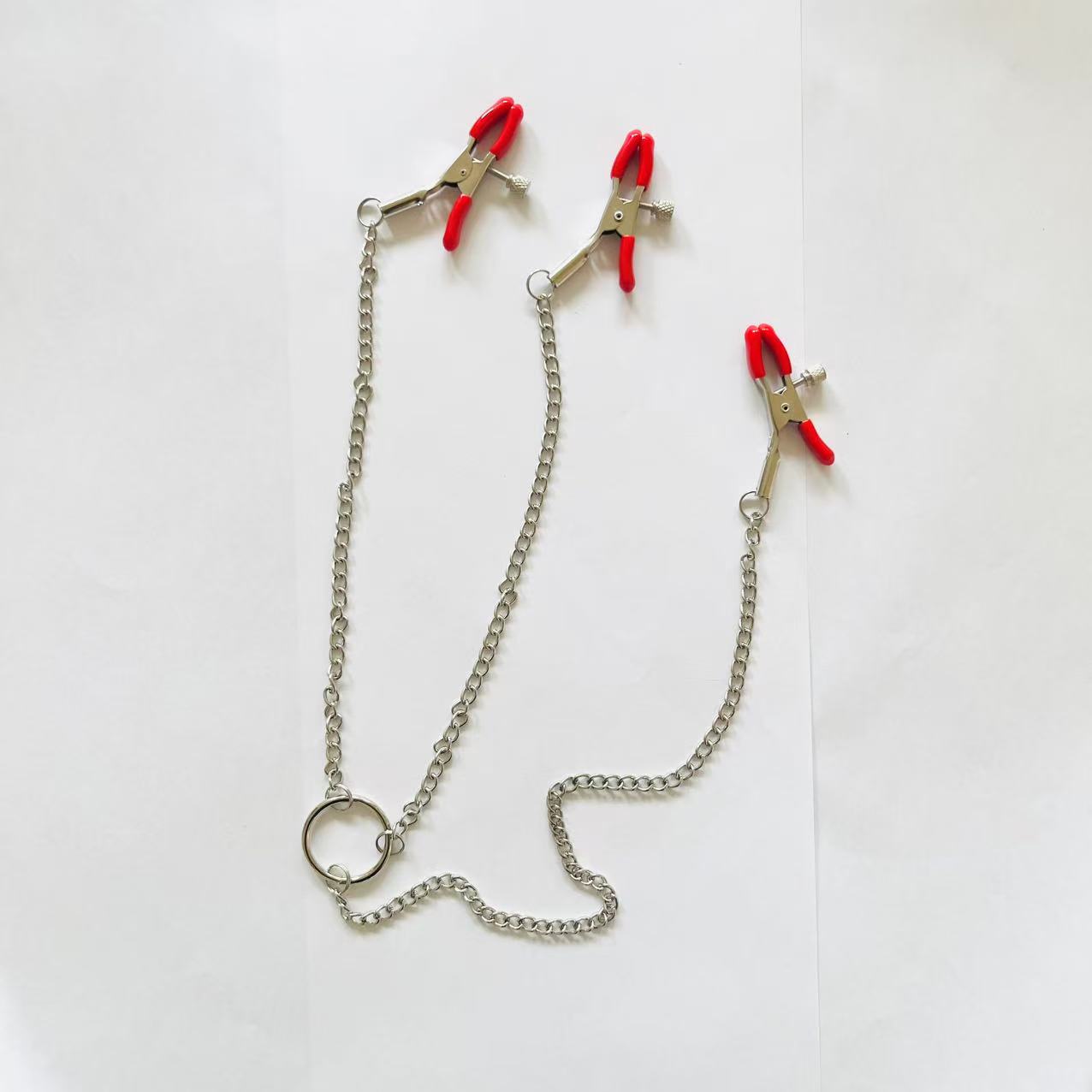 Tri-Chain Tease – 3-Point Nipple & Clit Clamp Set