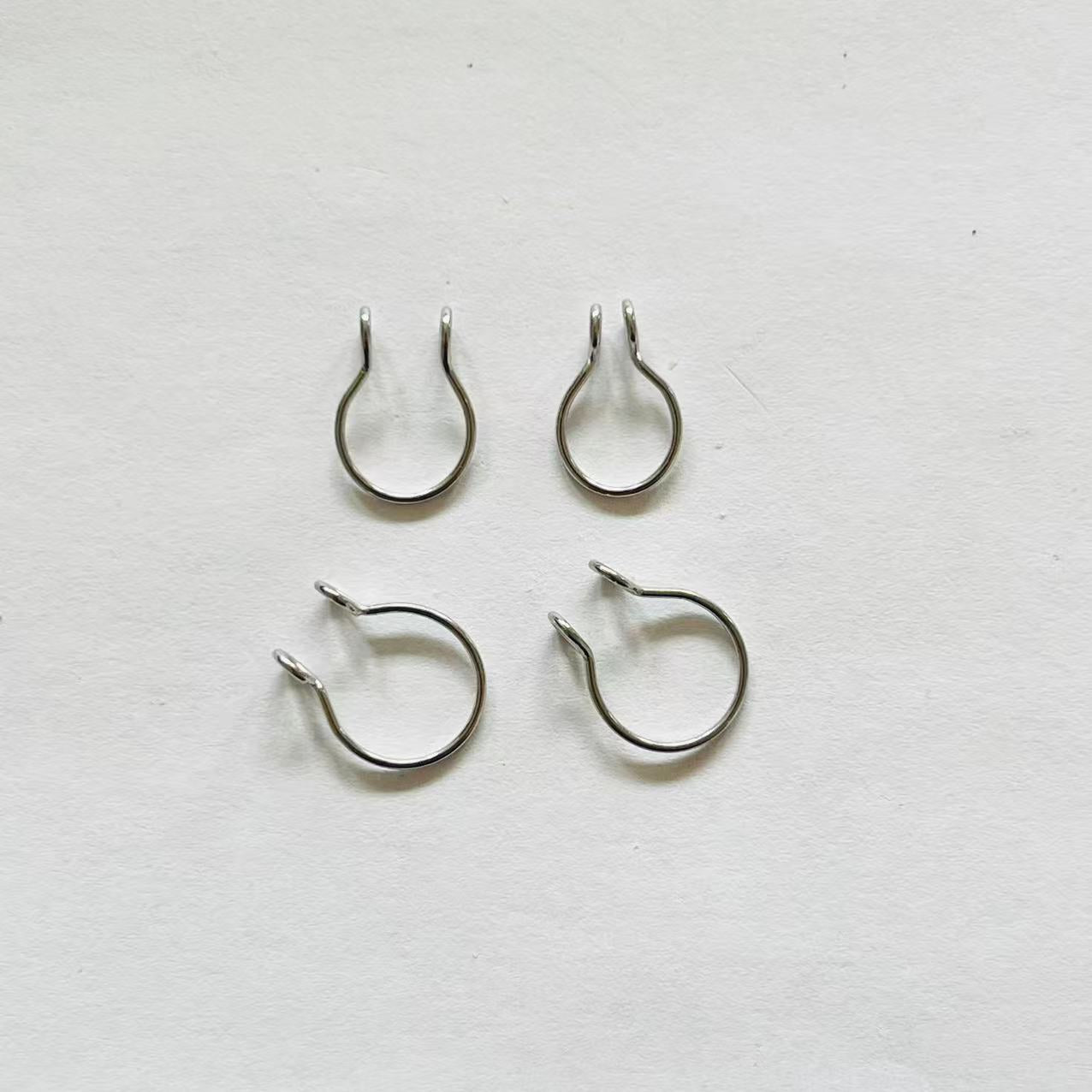 Minimalist Silver Nipple Rings – Non-Piercing