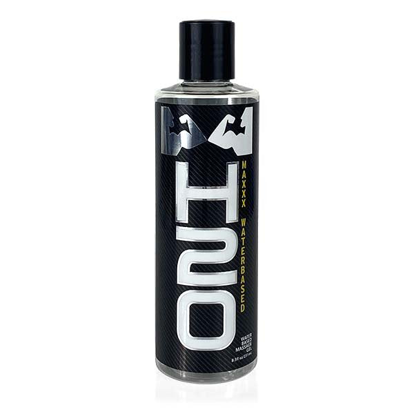 Elbow Grease H2O Maxxx water-based lubricant gel bottles – available 8.5oz, 
