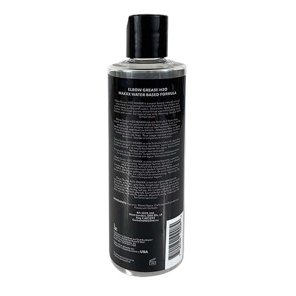 Elbow Grease H2O Maxxx Water Based Gel - 0.81oz/2.4oz/ 8.5 oz /16 oz