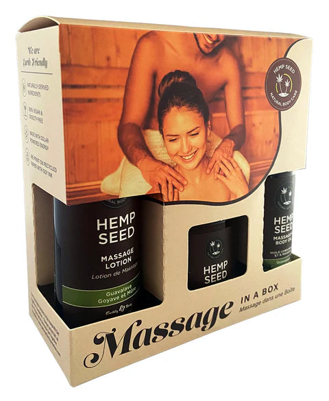 Earthly Body Guavalava Hemp Seed Massage Gift Box
