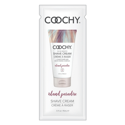 Coochy Shave Cream Island Paradise – 0.5 oz (Travel Size)