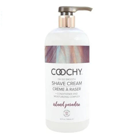 Coochy Cream Island Paradise Shave Cream - 3.4 oz / 7.2 oz /1 2.5 oz / 32 oz