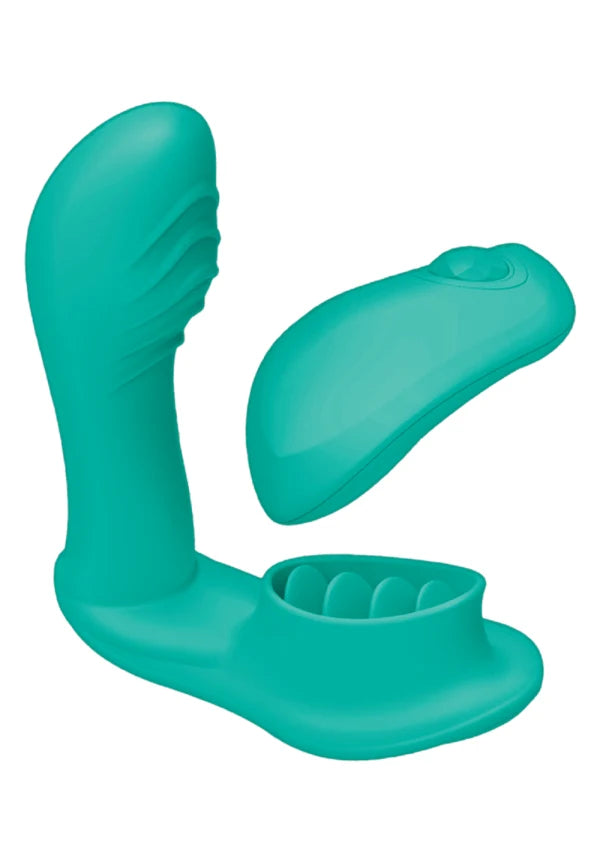 Nasstoys Blaze Remote Control Satisfier – Dual Motor Hands-Free Vibrator with Wireless Remote in Body-Safe Silicone