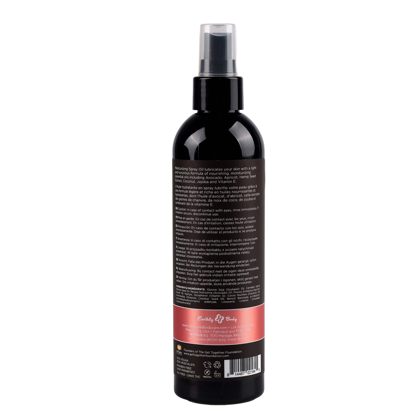 Earthly Body Hemp Seed Moisturizing Oil Spray – Isle of You – 8 oz / 237 ml