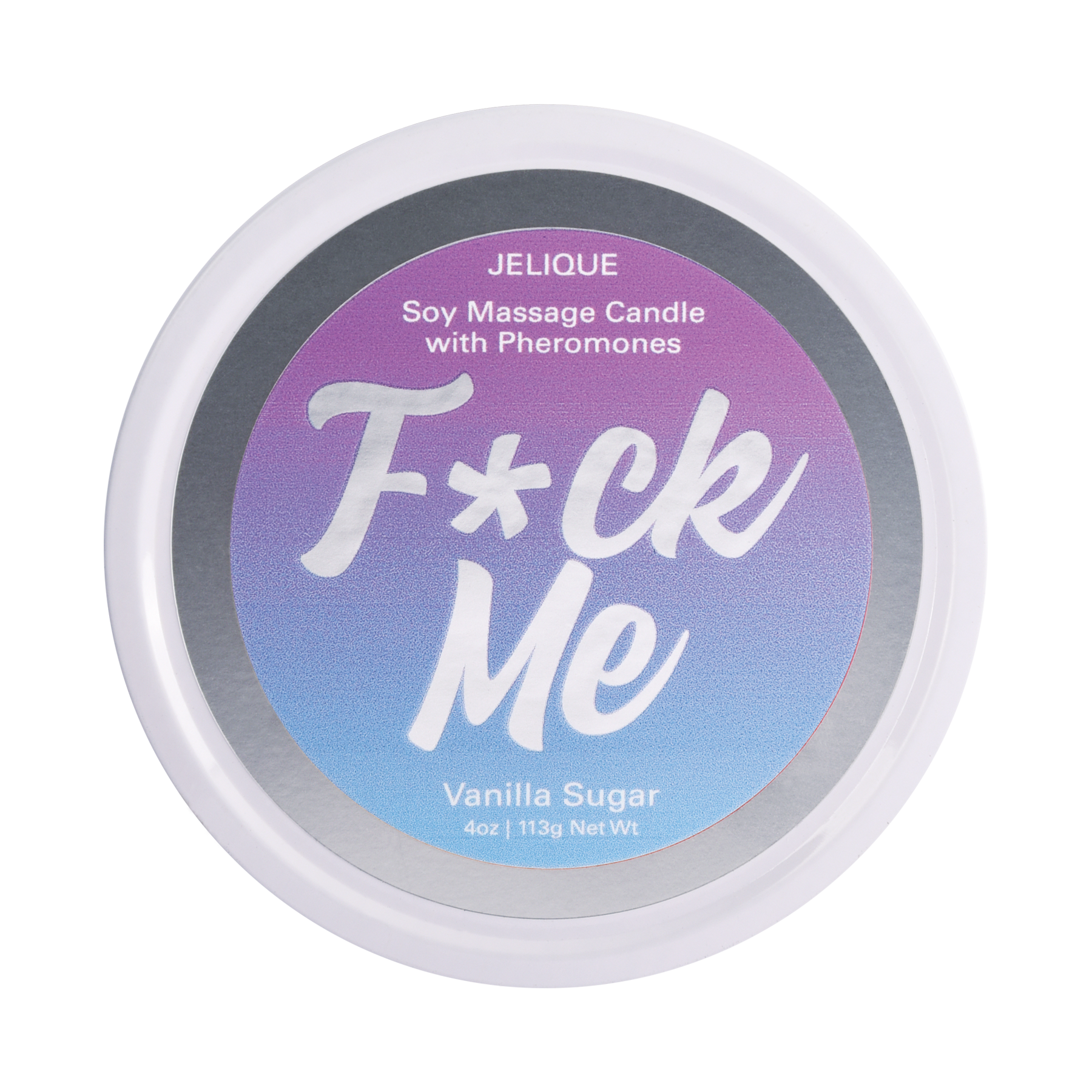 Jelique Vanilla Sugar Soy Massage Candle – Pheromone-Infused Body Oil in a Jar