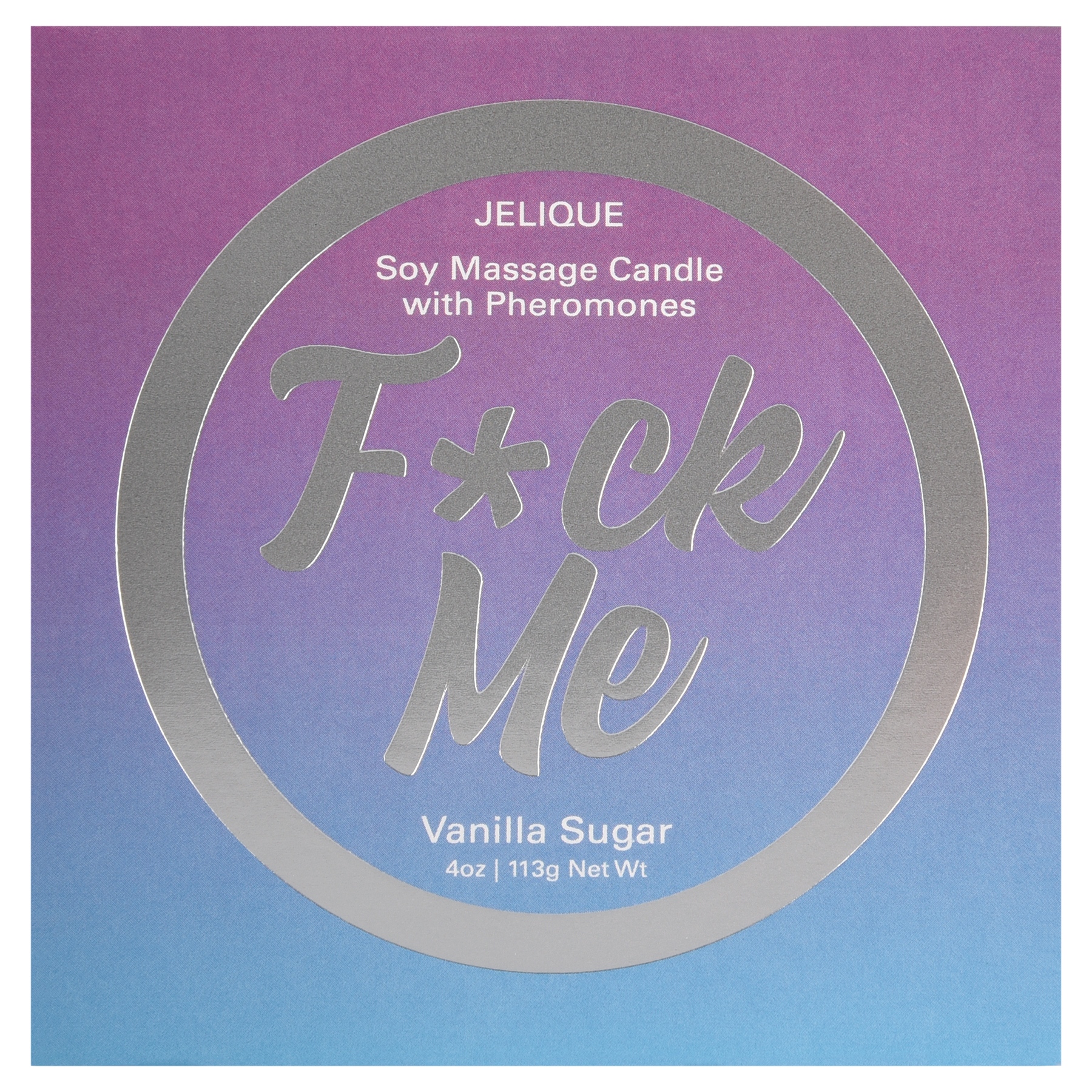 Jelique Vanilla Sugar Soy Massage Candle – Pheromone-Infused Body Oil in a Jar