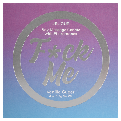 Jelique Vanilla Sugar Soy Massage Candle – Pheromone-Infused Body Oil in a Jar