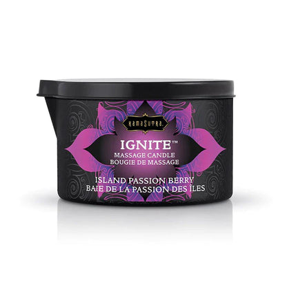 Kama Sutra Ignite Massage Candle – Skin-safe wax-free candle melting into sensual massage oil 